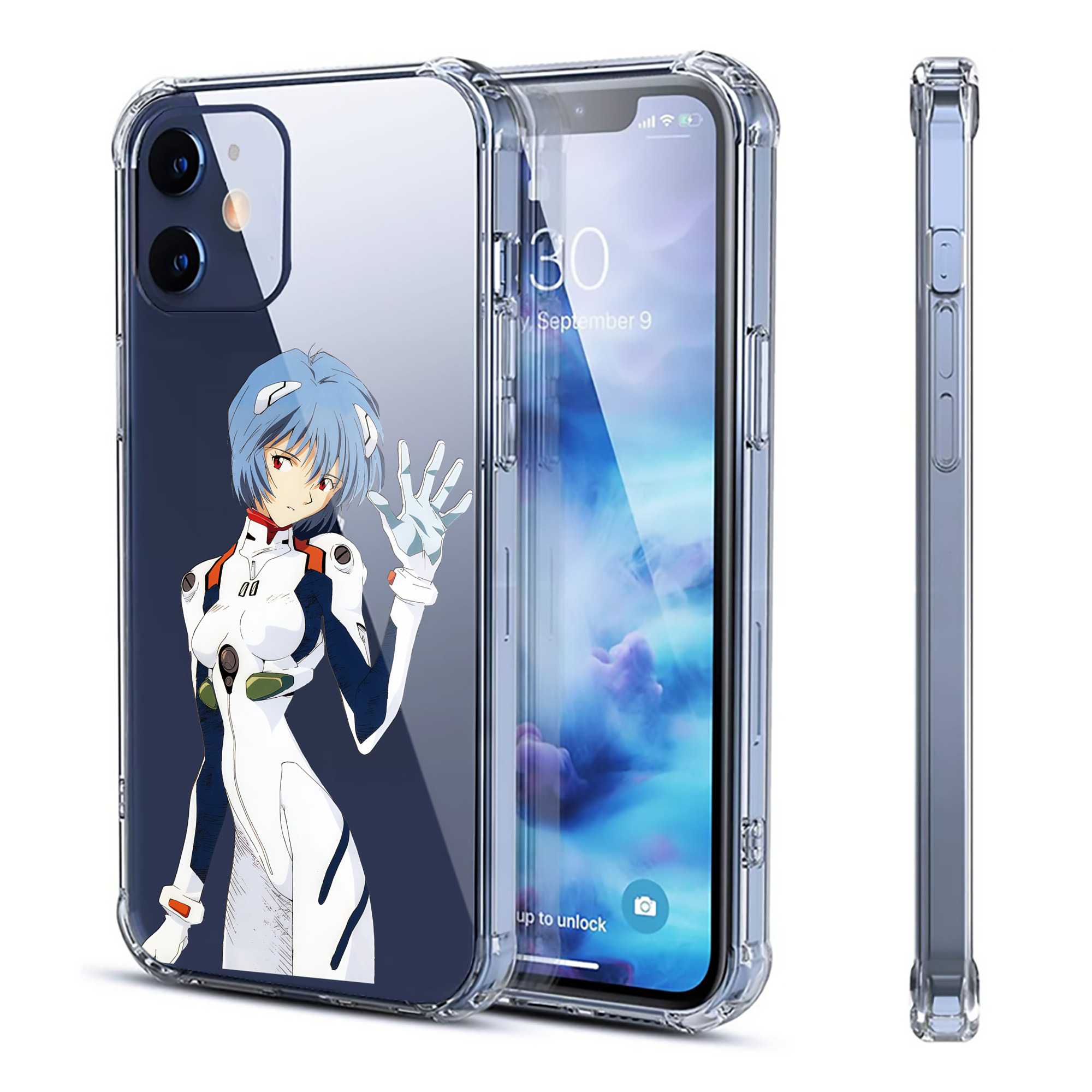 （画像用） EVA 新世紀エヴァンゲリオン 【iPhone 12シリーズ対応】透明スマホケース（クリアソフトケース）